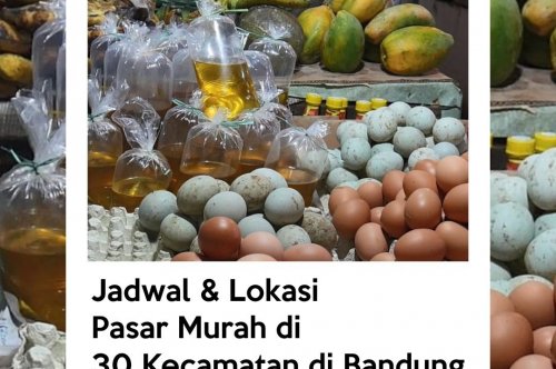 Operasi Pasar Murah di Kota Bandung Hingga 11 Oktober 2022